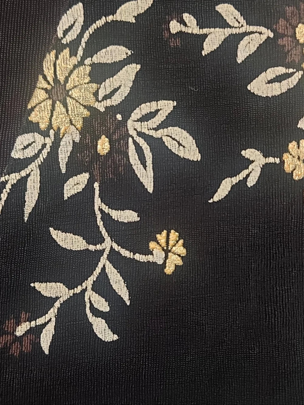 Black Gold Floral Tunic Size 8 — Quiet Luxury / Evening Chic - Picture 5 of 13